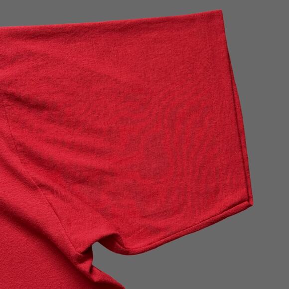 Jerzees VTG 90s T.S. Eliot Spinoff Graphic SS Single Stitch Tee Size XL Red - Picture 3 of 7